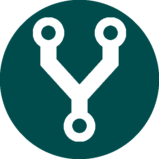 circular icon, generic source control logo