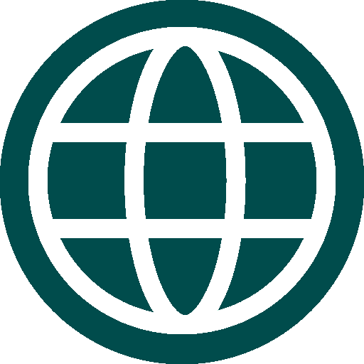 circular icon, symbol for web